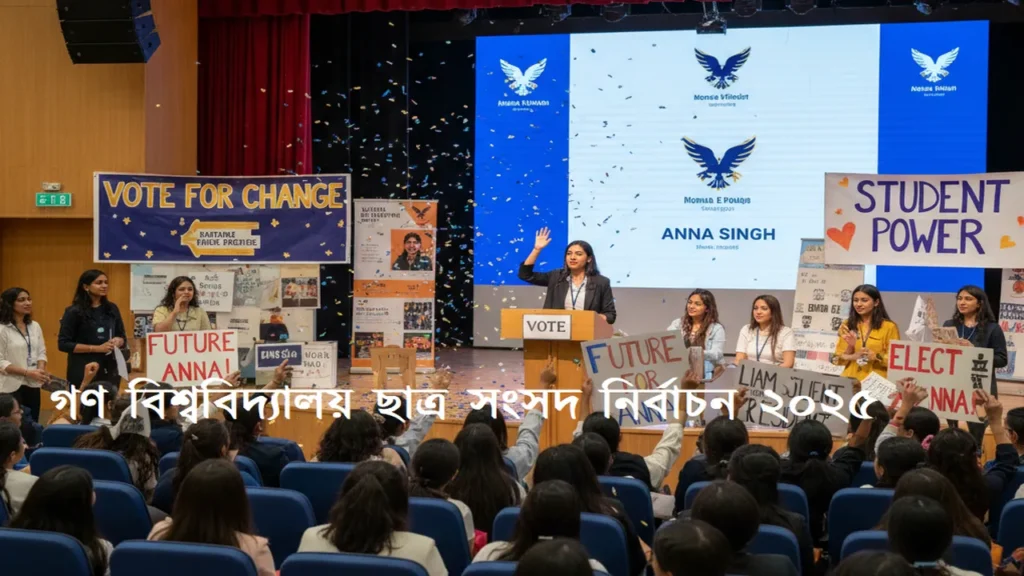 গণ বিশ্ববিদ্যালয় ছাত্র সংসদ নির্বাচন ২০২৫ ভবিষ্যতের নেতৃত্ব গড়ার মঞ্চ