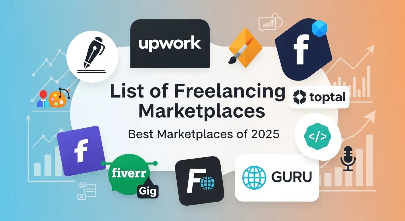 ফ্রিল্যান্সিং মার্কেটপ্লেসের তালিকা ২০২৫ সালের সেরা মার্কেটপ্লেস
