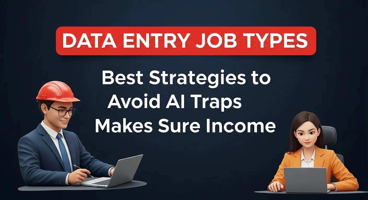 ডেটা এন্ট্রি কাজের ধরন AI-এর ফাঁদ এড়িয়ে নিশ্চিত আয় করার সেরা কৌশল