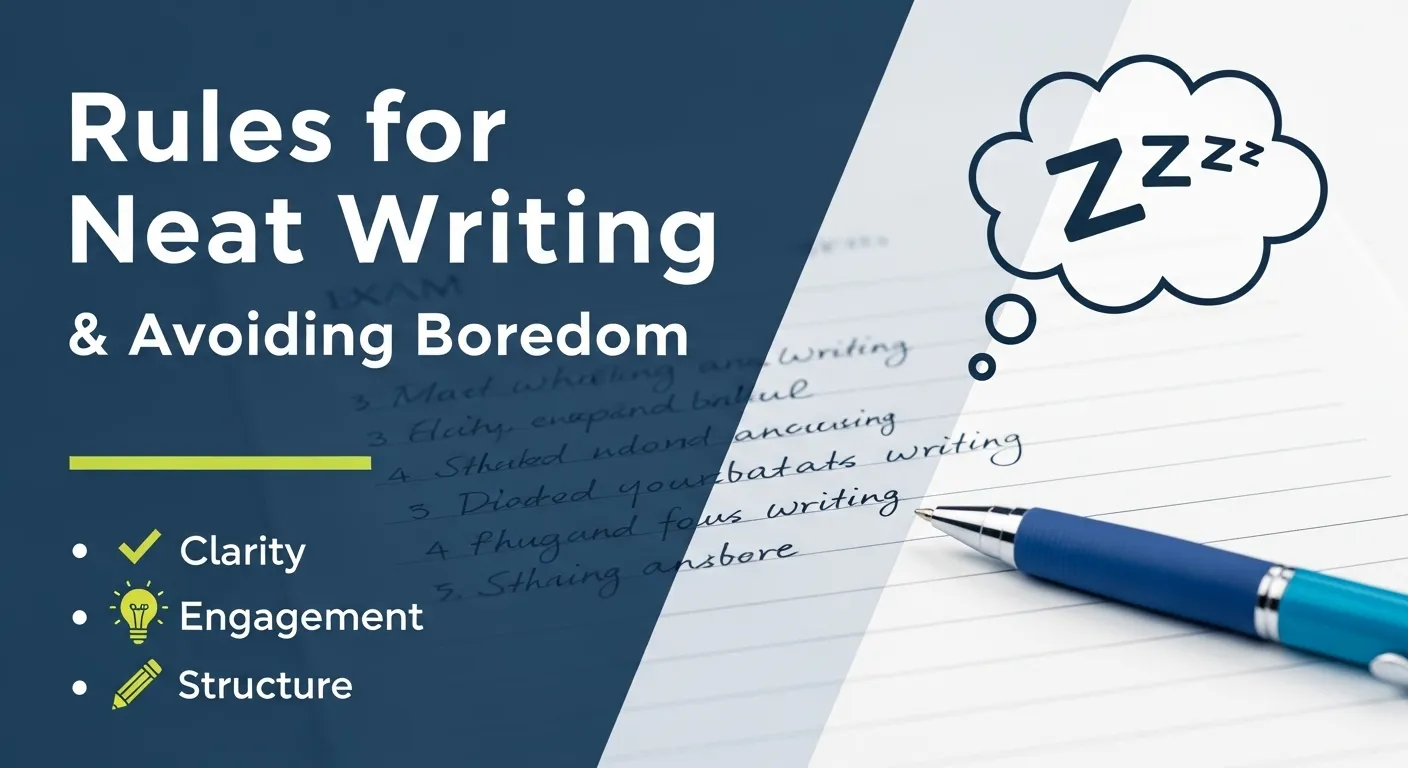 পরীক্ষায় লেখালেখির নিয়ম । ক্যারিয়ারে গুছিয়ে লেখার নিয়ম