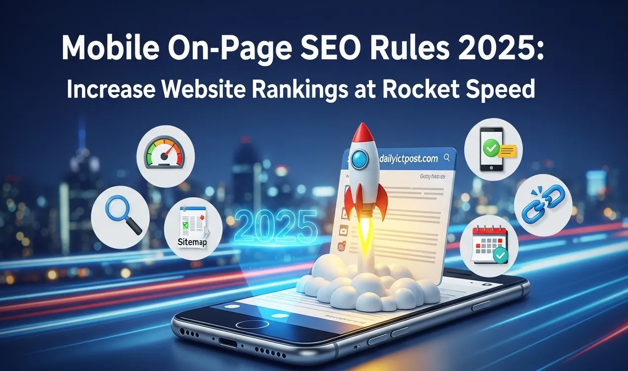 মোবাইল দিয়ে অন পেজ এসইও করার নিয়ম ২০২৫