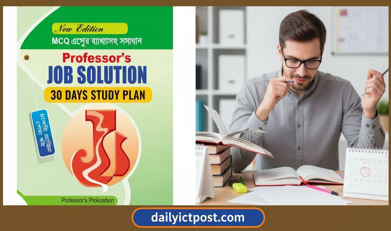 Professors Job Solution 30 Days Study Plan  কোন বিষয় কিভাবে পড়বেন