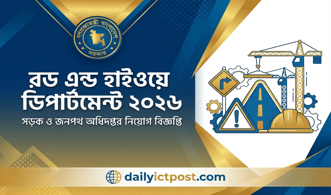 (আজকেই প্রকাশ) RHD Job Circular 2026 সড়ক ও জনপথ অধিদপ্তর নিয়োগ বিজ্ঞপ্তি ২০২৬