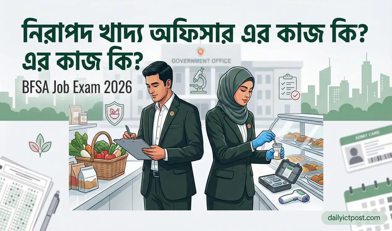নিরাপদ খাদ্য অফিসার এর কাজ কি নিরাপদ খাদ্য কর্তৃপক্ষের অফিস