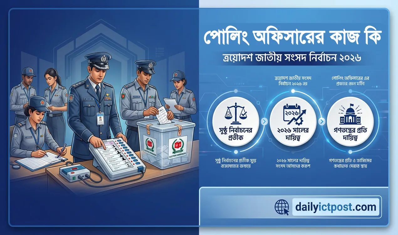 পোলিং অফিসারের কাজ কি ত্রয়োদশ জাতীয় সংসদ নির্বাচন ২০২৬