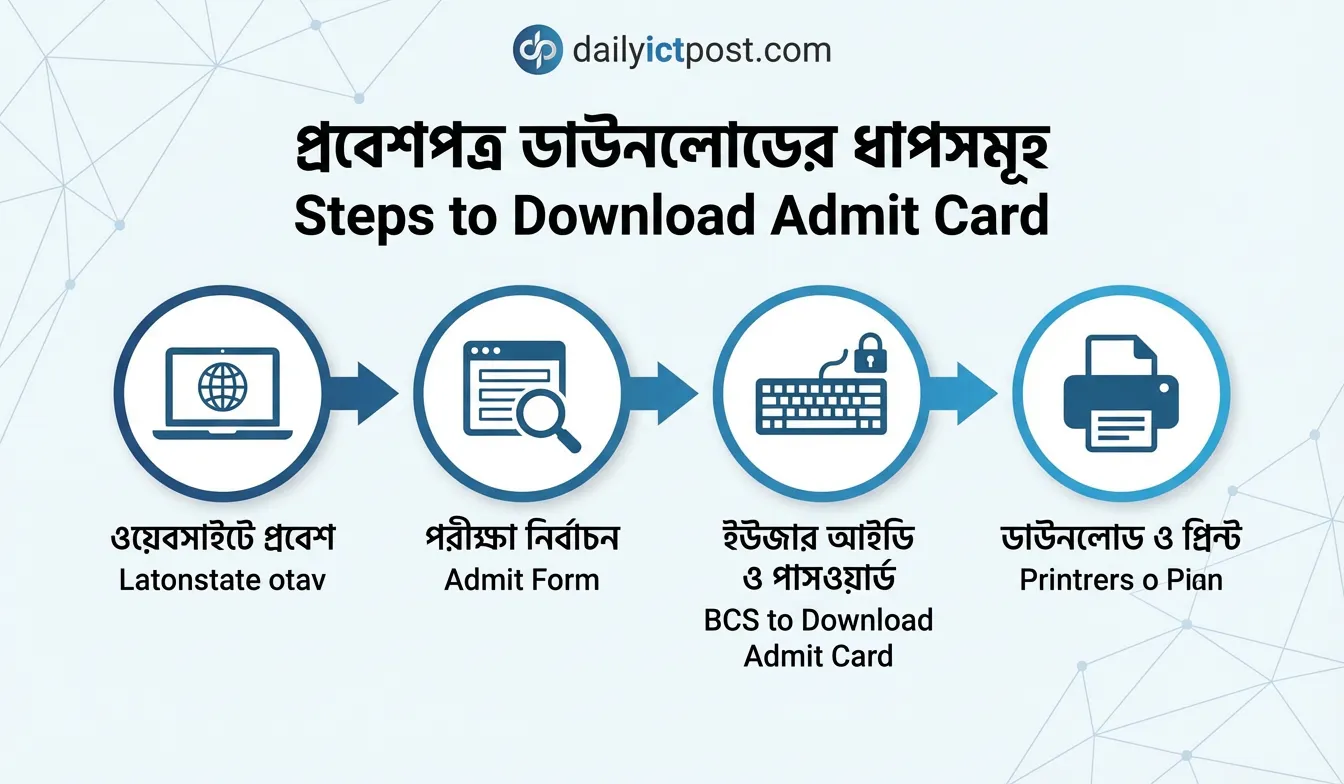 ৫০তম বিসিএস প্রিলিমিনারি টেস্টের প্রবেশপত্র ডাউনলোড ২০২৬ করার উপায়