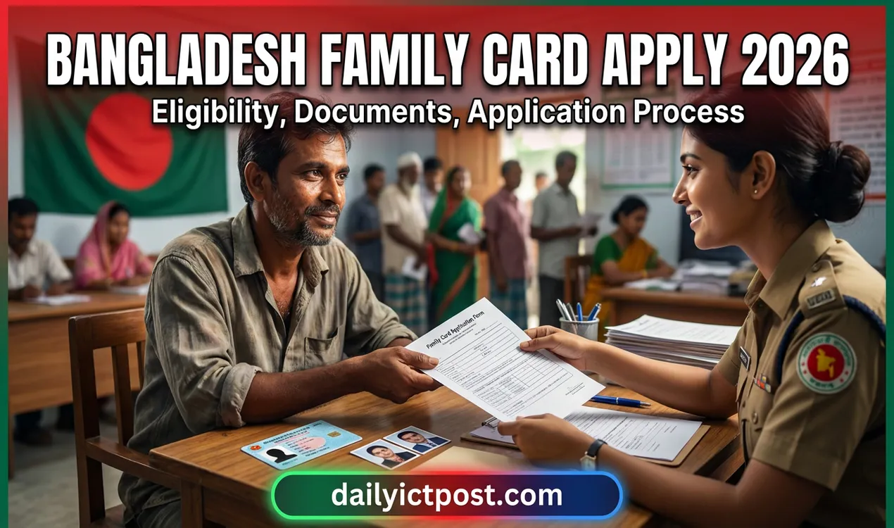 Application Process of Bangladesh Family Card Apply 2026 Form, Eligibility Guide
