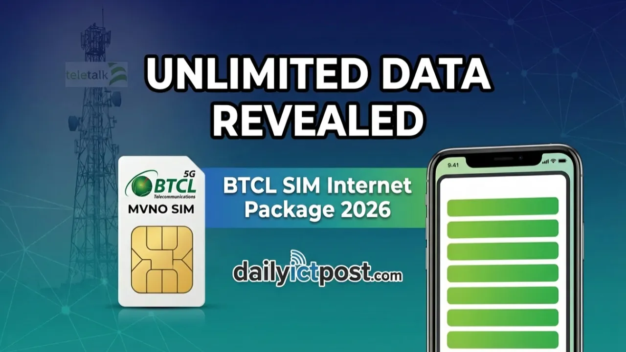 BTCL SIM Internet Package 2026: 6GB, 26GB & 50GB Unlimited Data Plans Explained