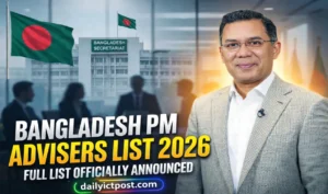Bangladesh Prime Minister Advisers List 2026 Full Names, Rank, Portfolio, Latest Update