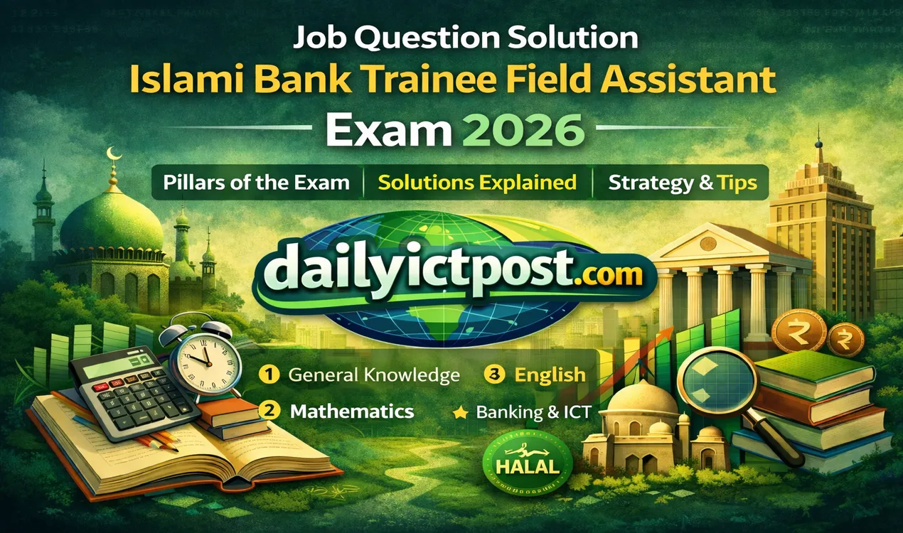 Islam Bank Trainee Field Assistant Question Solution 2026