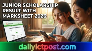 Junior Scholarship Result with Marksheet 2026 Bangladesh – PDF Download