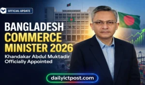 [Latest Update] Bangladesh Commerce Minister 2026 Name-Khandakar Abdul Muktadir, Biography, Appointment