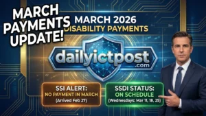 Disability Benefits Payment Dates March 2026 Full SSDI Payment Schedule