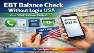 EBT Balance Check Without Login USA 2026 Easy & Important Methods