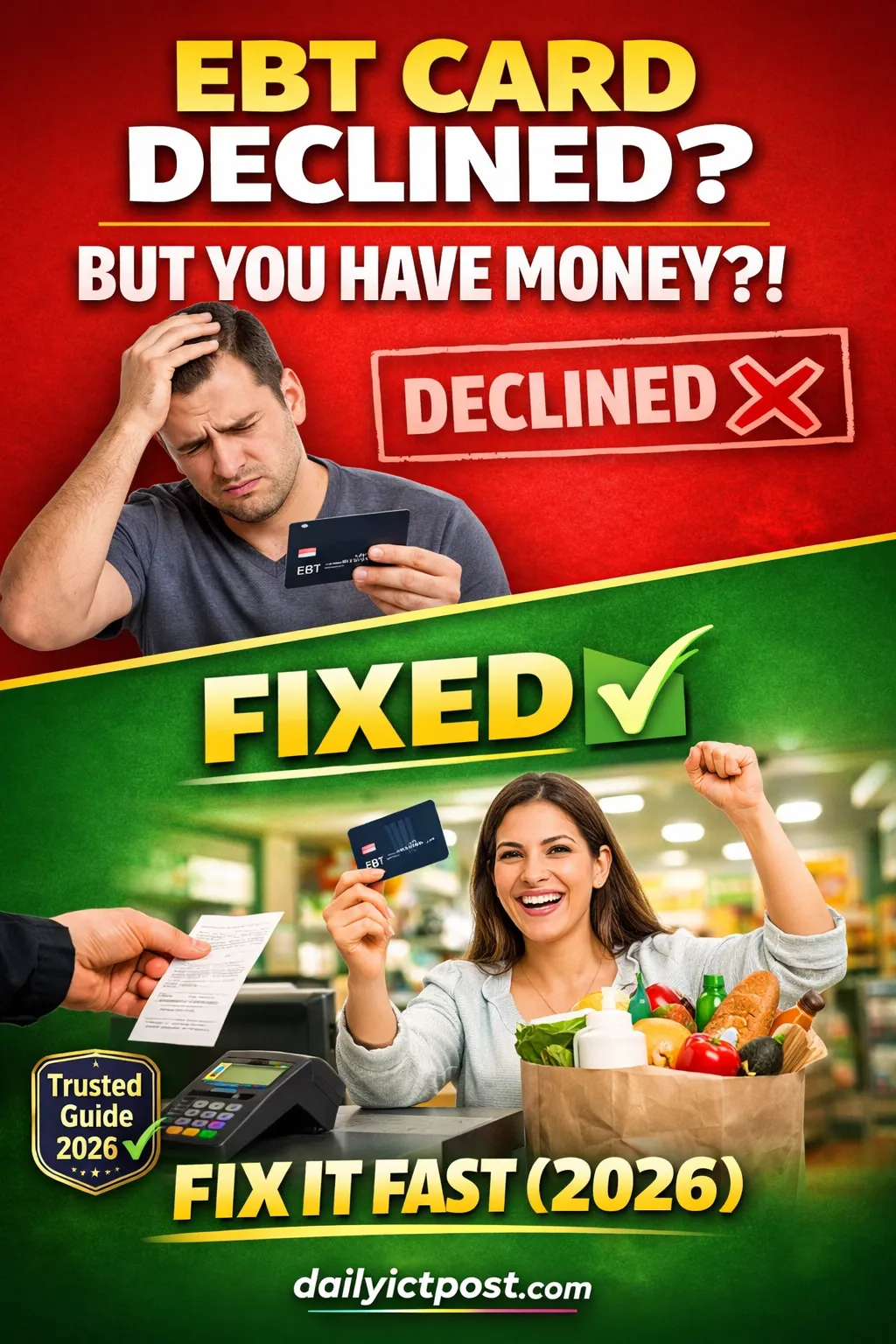 EBT Card Declined But You Have Balance 2026 Best Reasons & Fixes