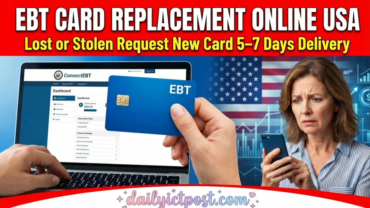 EBT Card Replacement Online USA Lost or Stolen