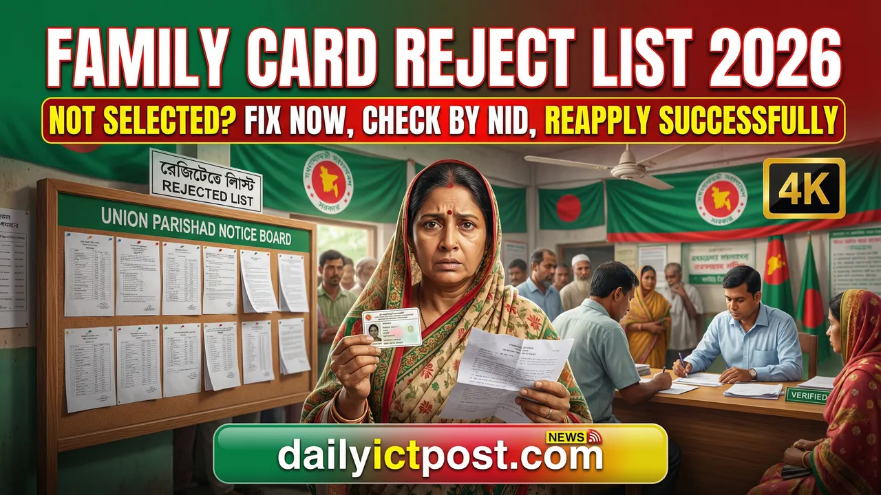 Family Card Reject List Bangladesh Check Rejected Names and Easy Recovery Guide