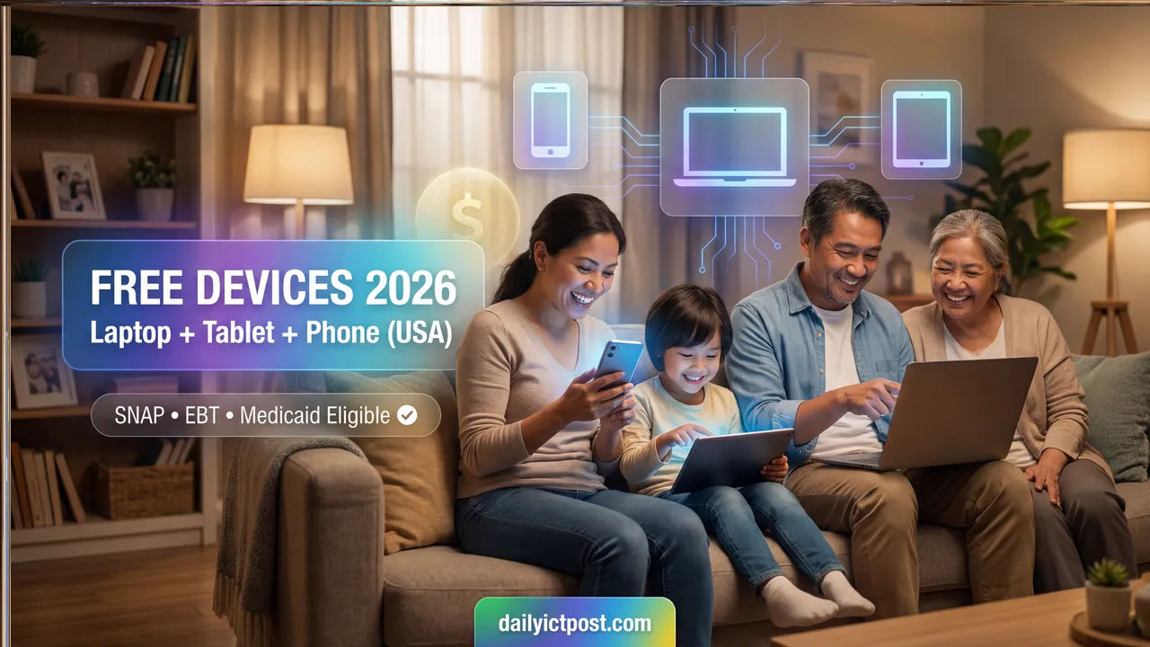 Free Laptop Tablet Phone Government Program USA 2026 (Get All 3 Fast)