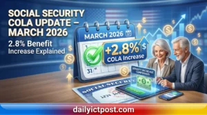 Huge Social Security Cola Update March 2026 2.8% Boost Hits Your March Checks