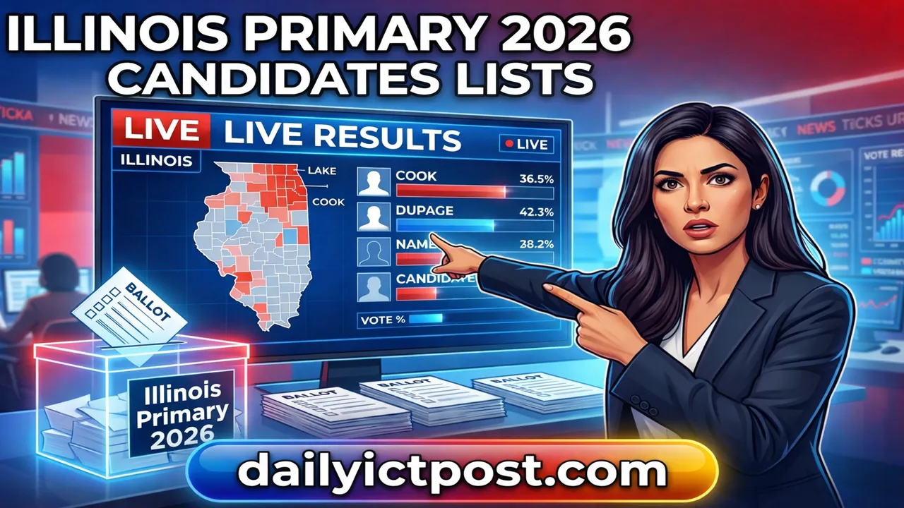 Illinois Primary 2026 Candidates Lists Complete Live Results Guide, Interactive Maps, County-by-County Breakdown