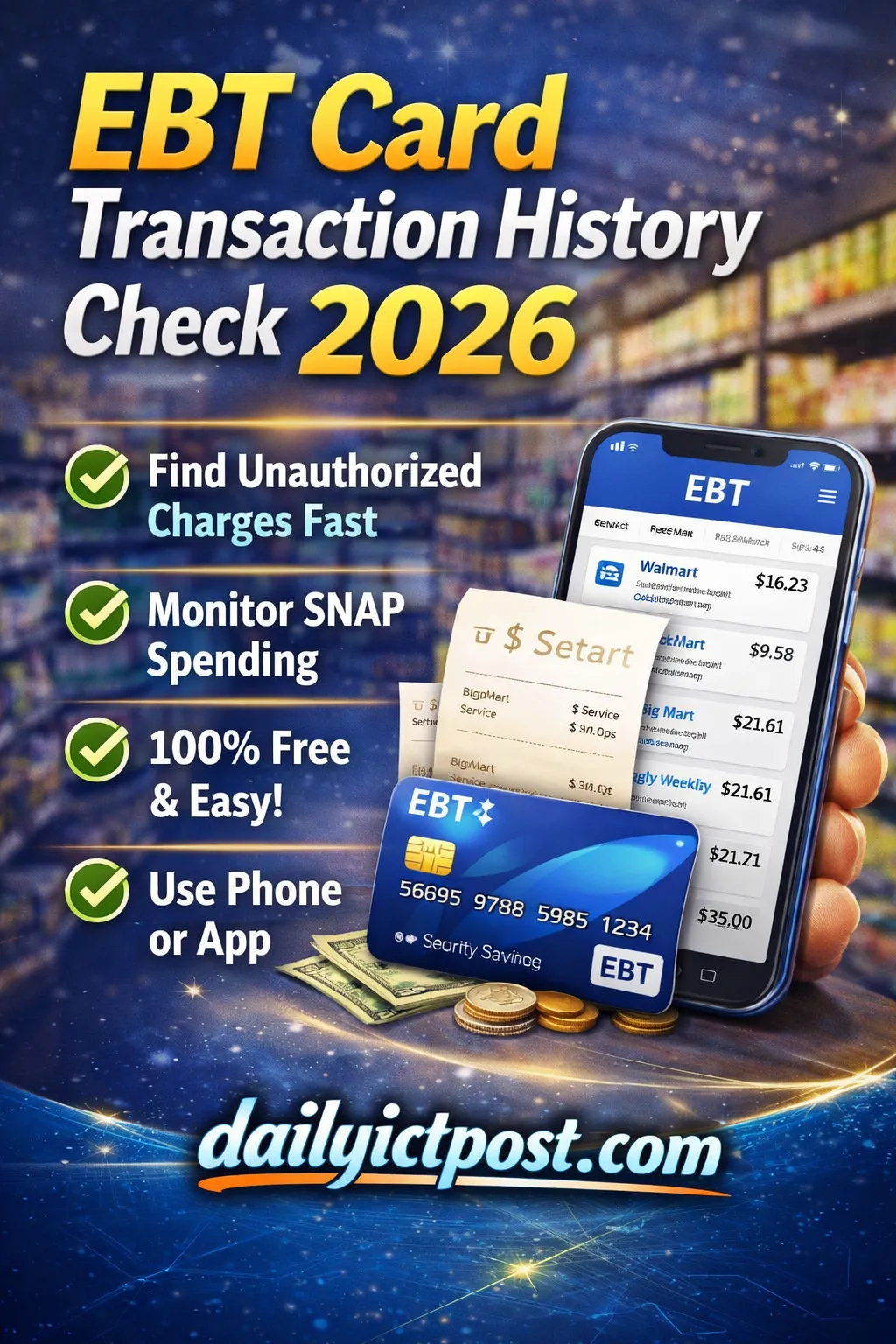 Mastering EBT Card Transaction History Check USA 2026 