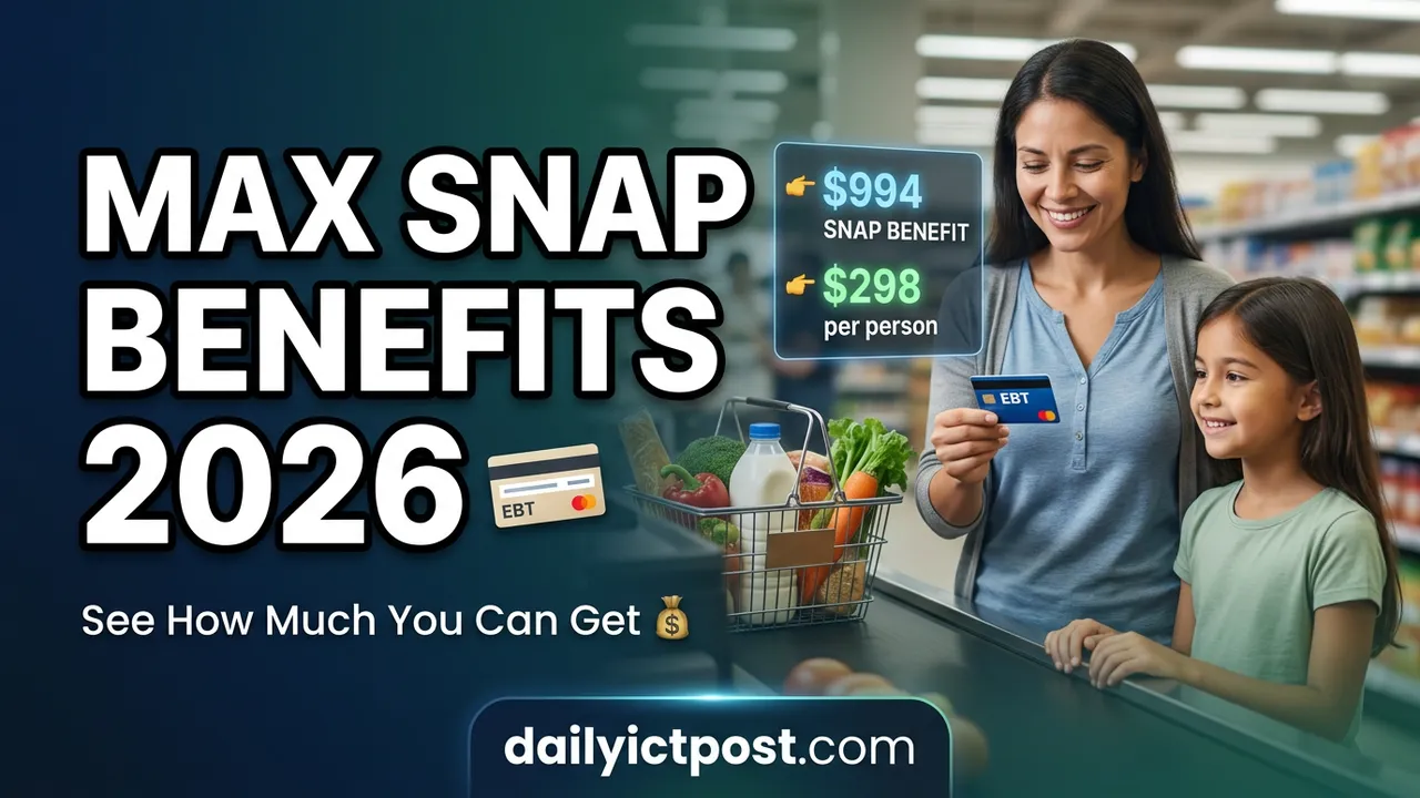 Maximum SNAP Benefits Amount 2026 USA How Much Extra Help Is Available This Year
