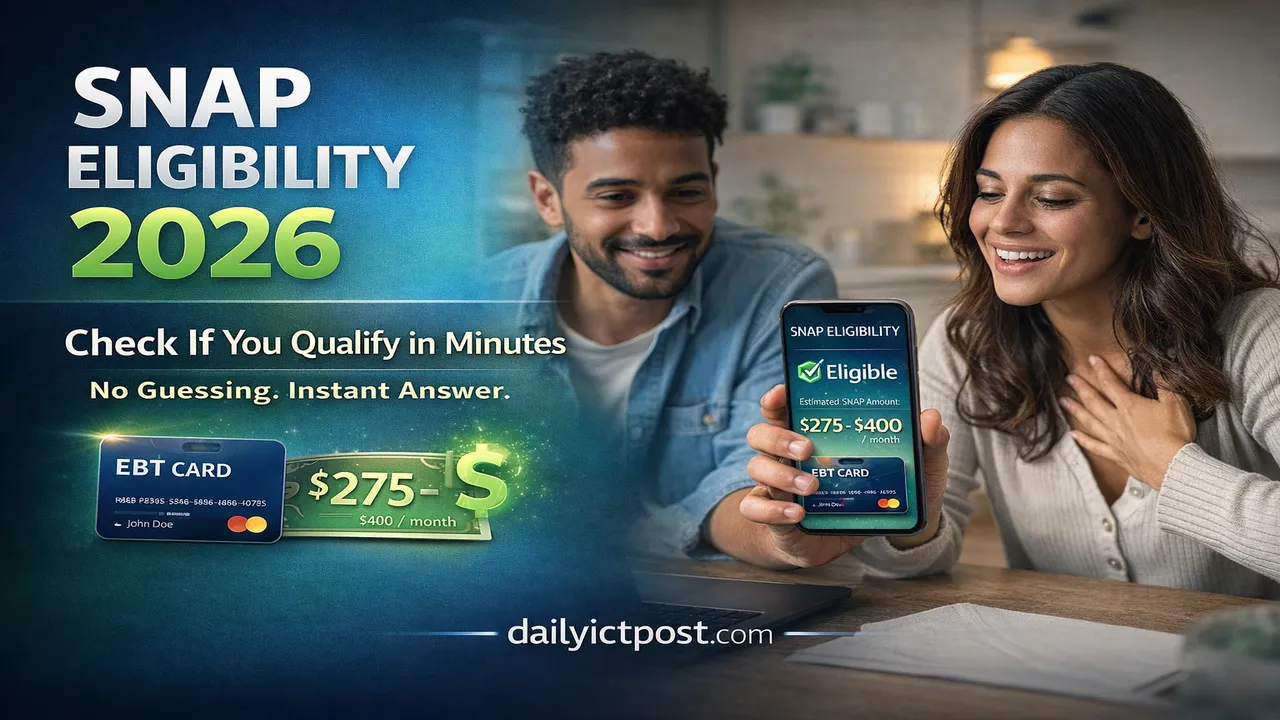SNAP Eligibility Checker Online Tool USA 2026 Discover If You Qualify for Food Assistance Fast