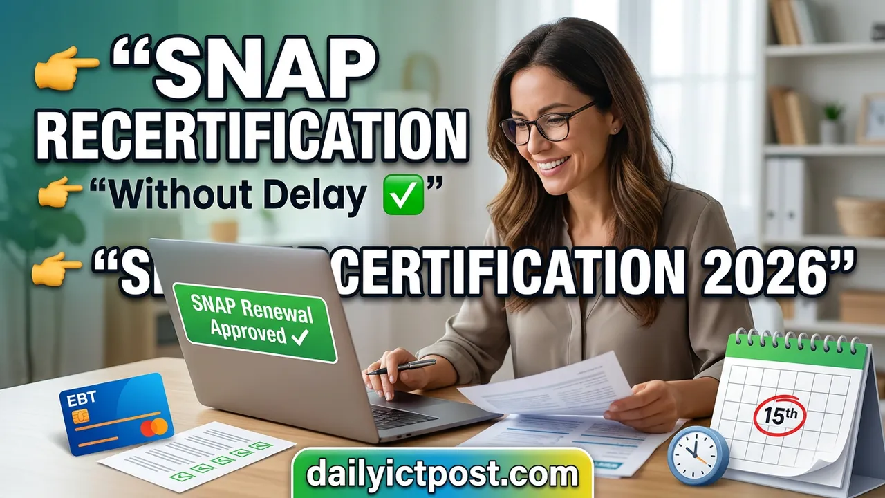 SNAP Recertification Process USA 2026: Your Complete Guide to Renewing Benefits Smoothly