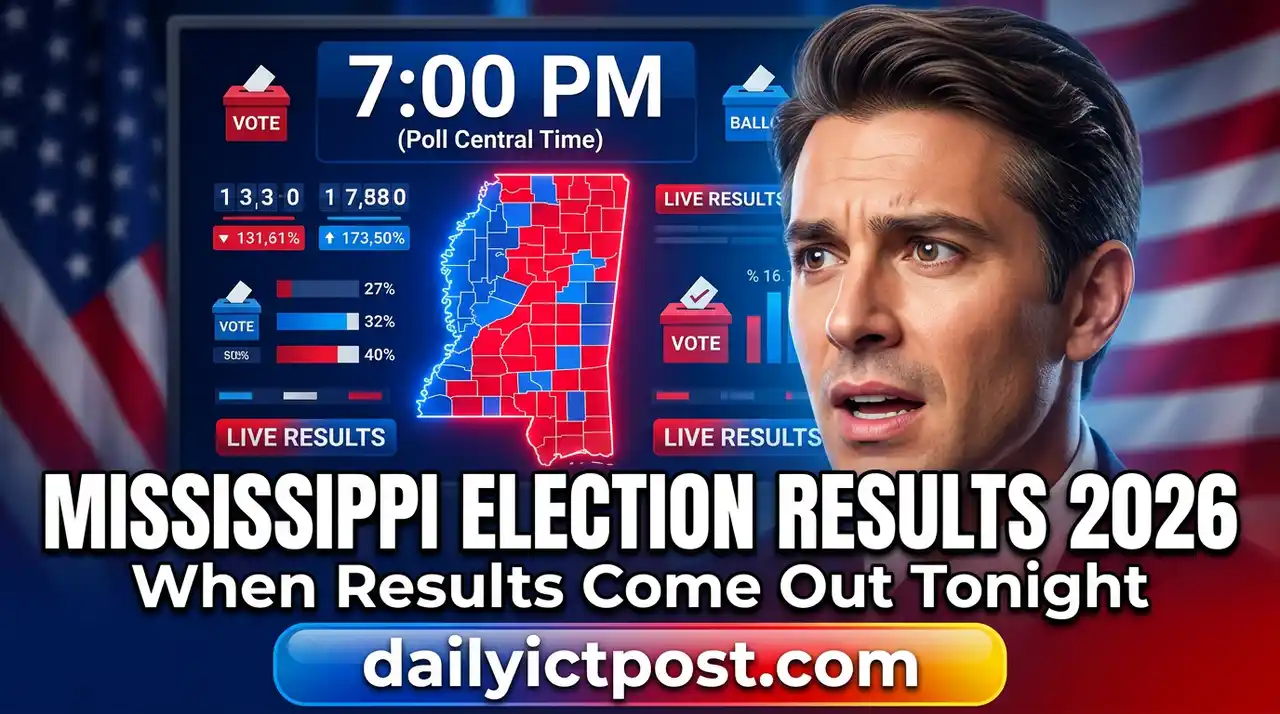 When Mississippi Election Results 2026 Come Out Important Time & Live Update Guide