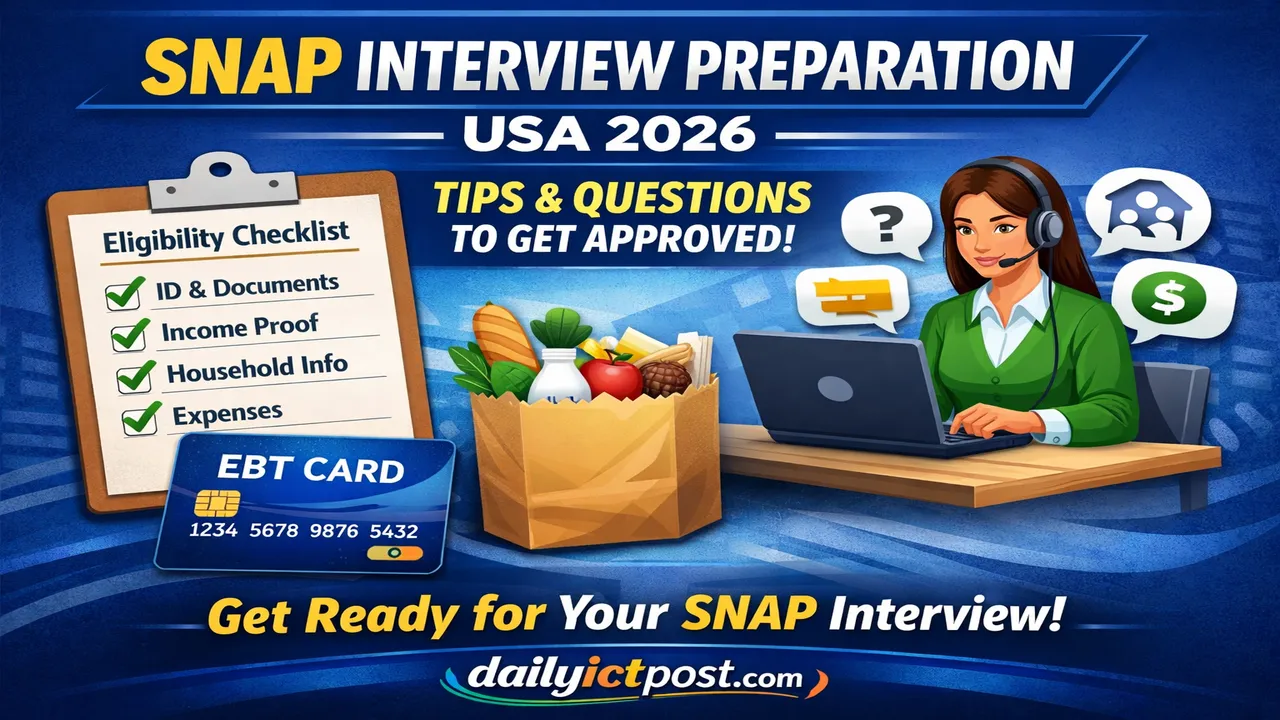 Best SNAP Interview Questions USA 2026- Get Approved Fast