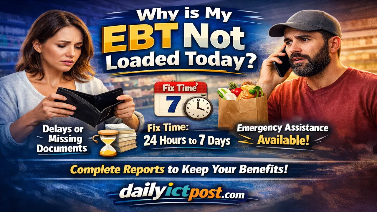 EBT Card not Loaded 2026 - Quick Fixes When Your SNAP Benefits Don't Appear