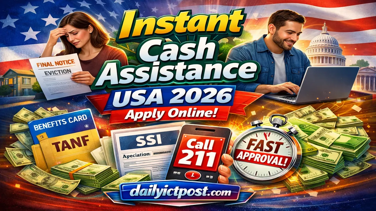 Instant Cash Assistance USA 2026: Fast Approval Guide (Avoid Scams & Get Help Today)