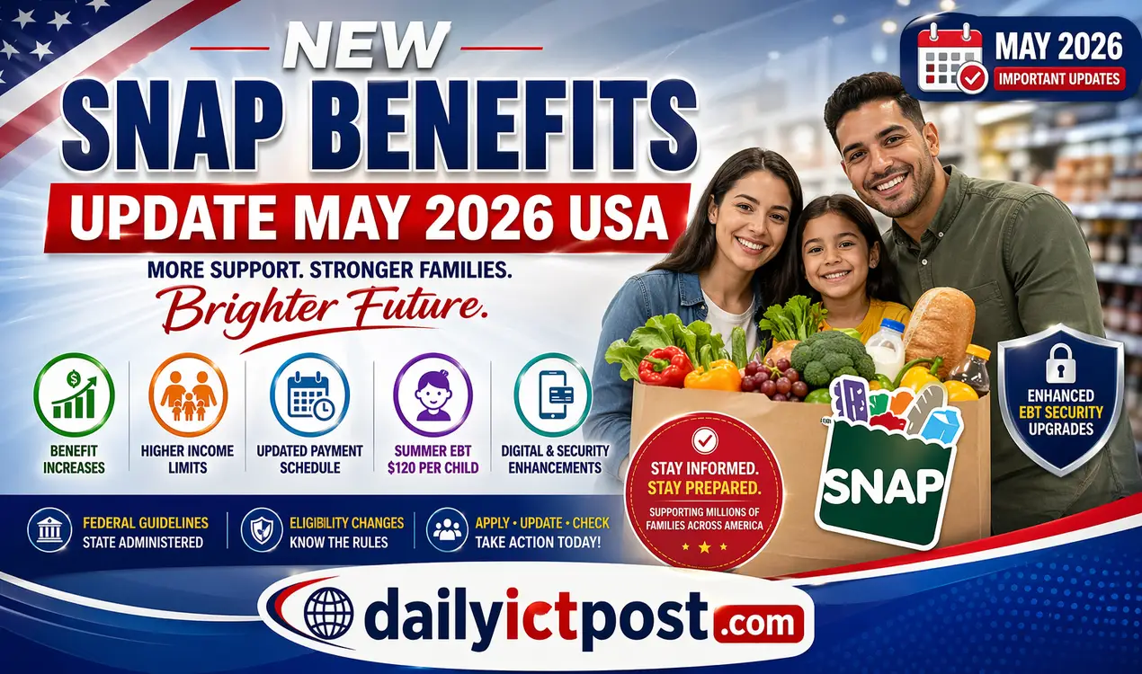New SNAP Benefits Update May 2026 USA - Important EBT Dates & Eligibility Changes