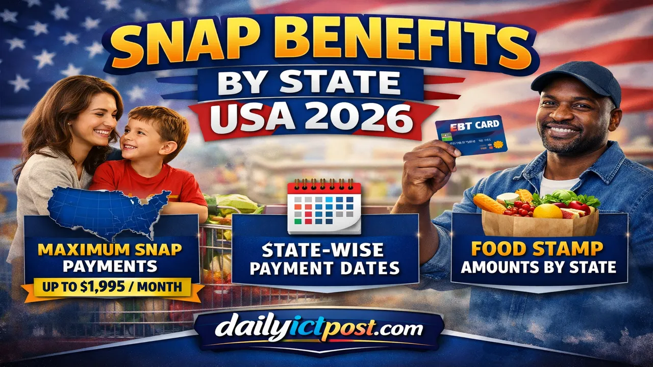 SNAP Benefits by State USA 2026 – Full List (Which State Pays More SNAP)