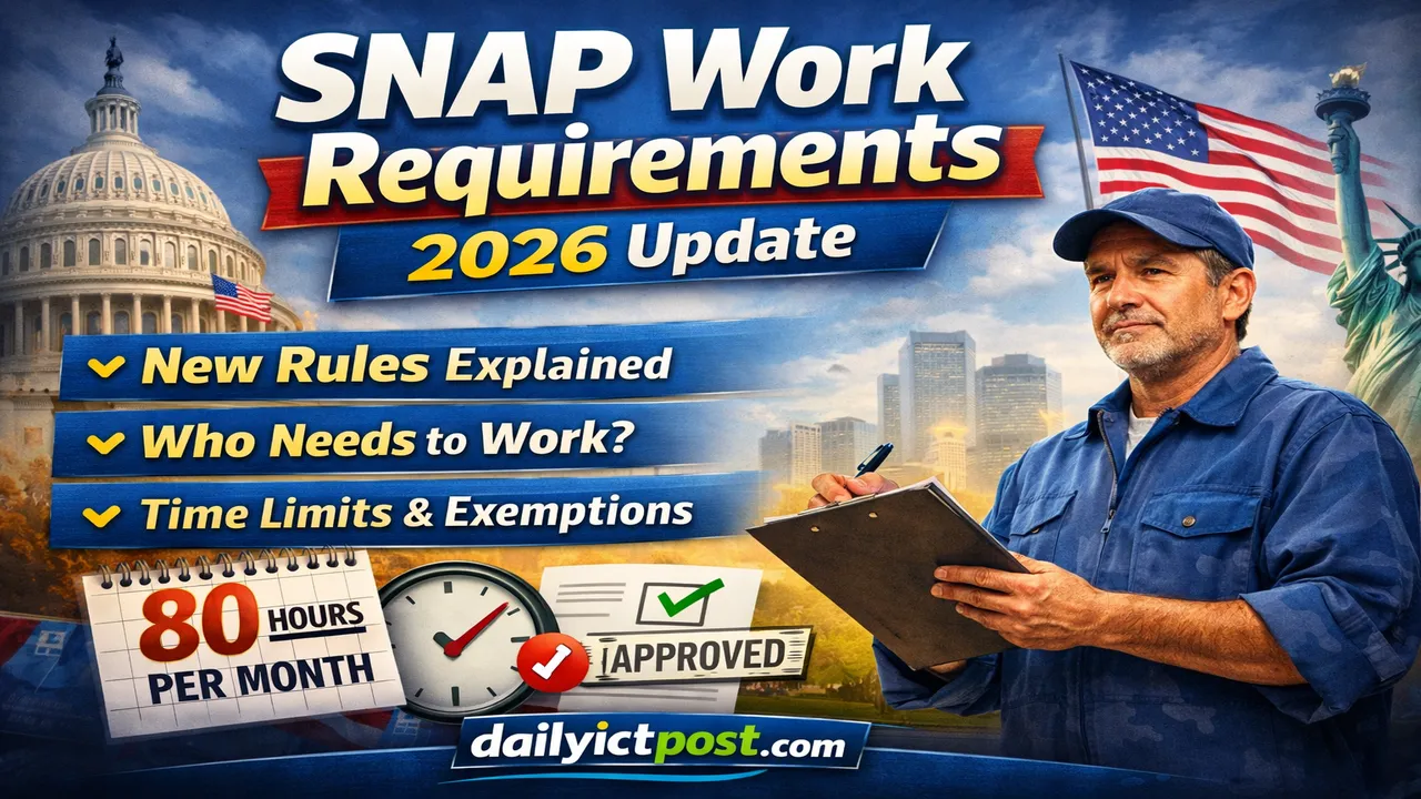 SNAP Work Requirement 2026 -Your Essential Guide to Staying Eligible for Food Assistance
