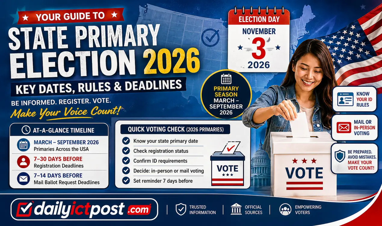 The State Primary Election Calendar 2026- Full Calendar + Best Voting Rules ever