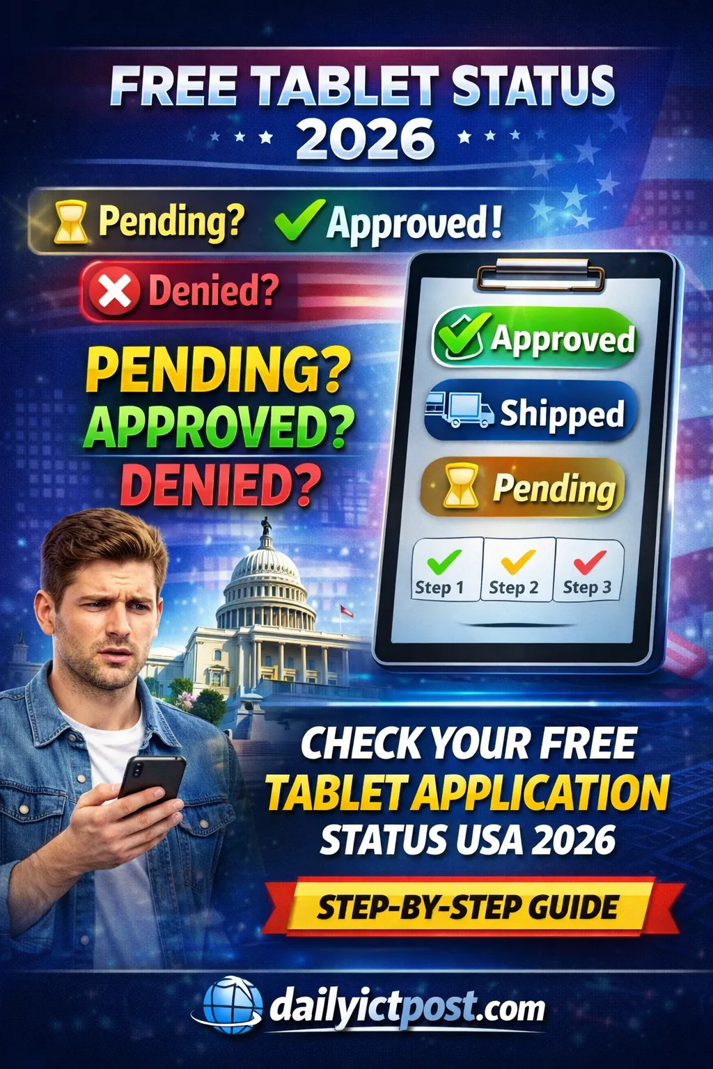 Track Free Tablet Application Status USA 2026 