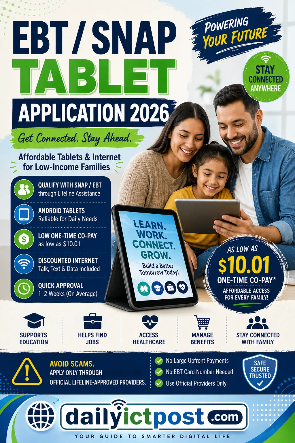 Free EBT Tablet Application 2026 - How Low-Income Families Can Claim