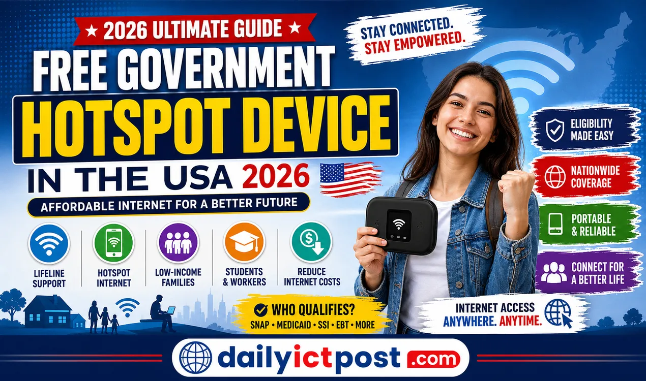 Free Government Hotspot Device in the USA 2026 (Best Lifeline Internet Options for Low-Income Families)