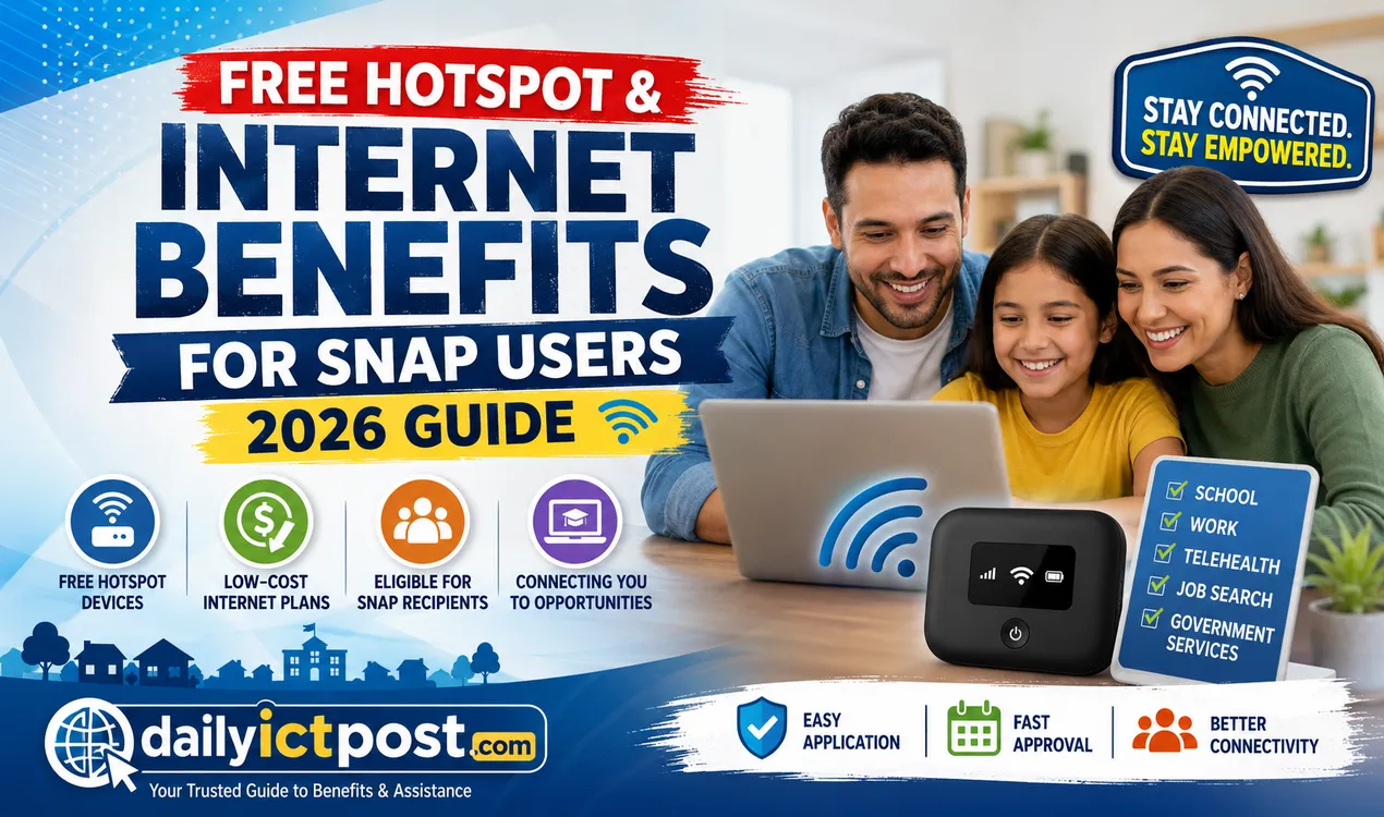 Free Hotspot Benefits for SNAP Users 2026 Guide- Eligibility, Providers & How to Apply