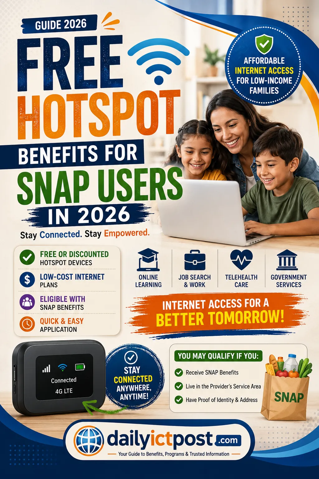 Free Hotspot Benefits for SNAP Users 2026 Guide