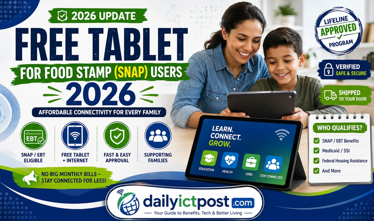 Free Tablet for Food Stamp Users 2026- What’s Actually Available and How to Apply