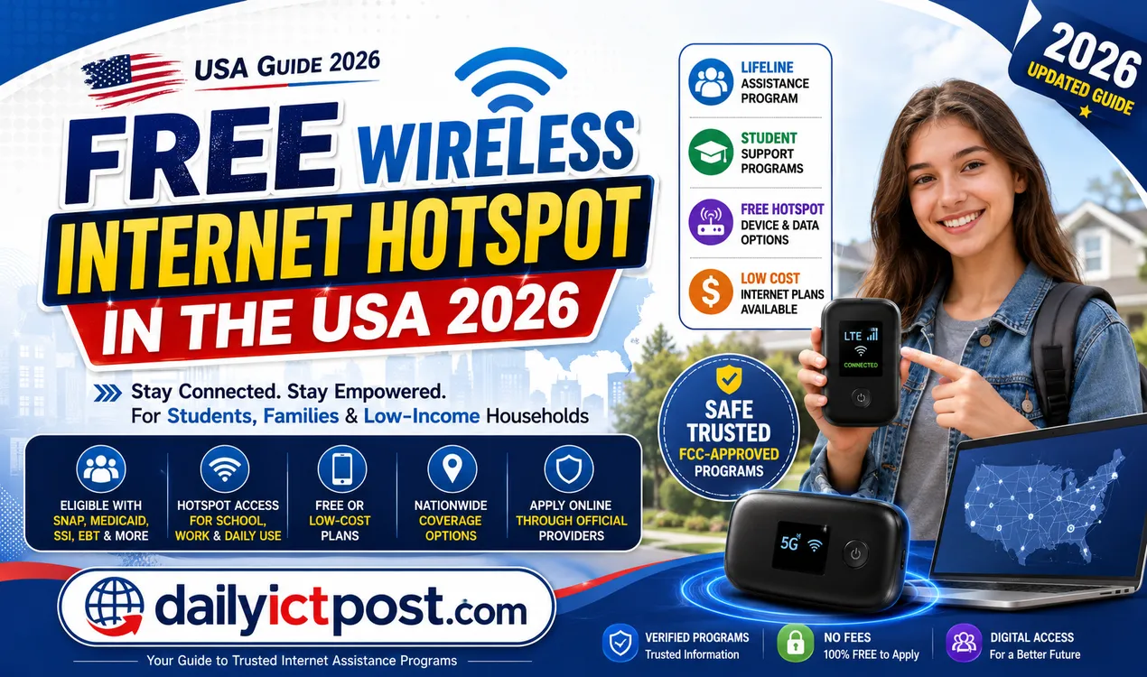 Free Wireless Internet Hotspot in the USA 2026 (How Thousands Are Getting Free 5G Internet)