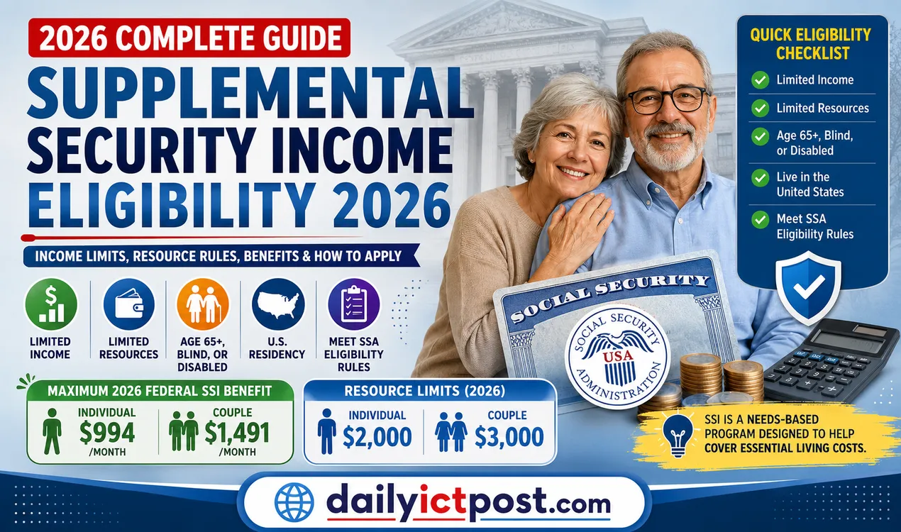 [Good News for Seniors] Supplemental Security Income Eligibility Guide 2026