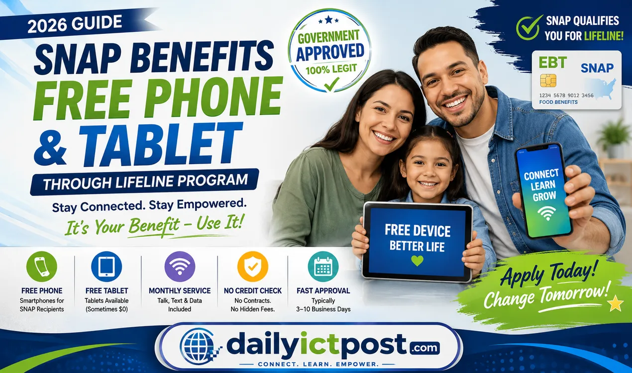 SNAP Benefits Free Device 2026 How to Get a Free Phone or Tablet Right Now