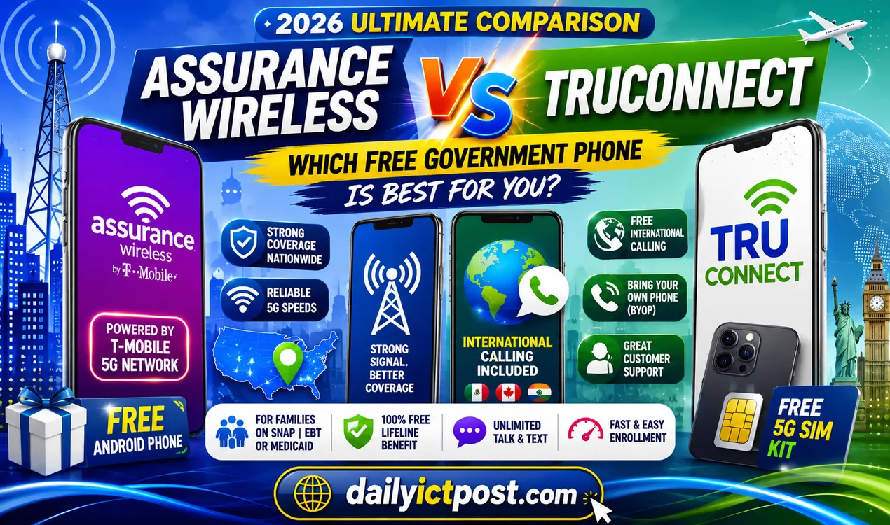 Assurance Wireless vs TruConnect - Which Free Government Phone is Better in 2026