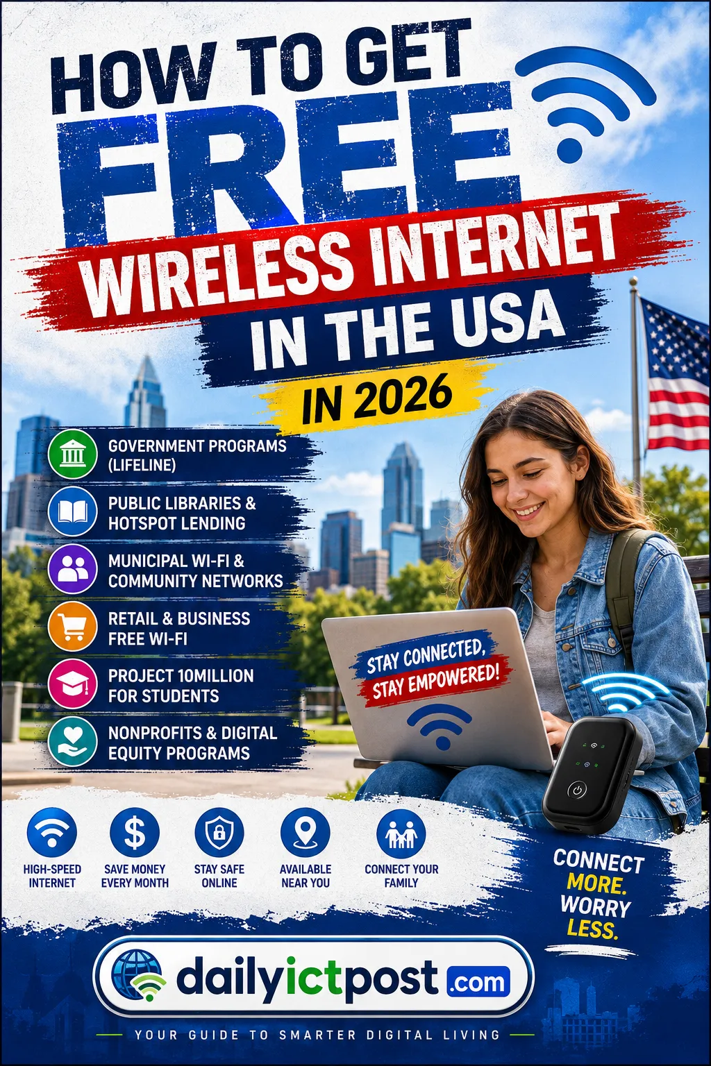 Get Free Wireless Internet Hotspot in the USA 2026
