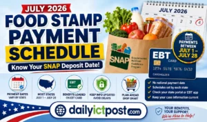 [July UPDATE] Food Stamp Payment Schedule July 2026 - When SNAP Benefits Arrive