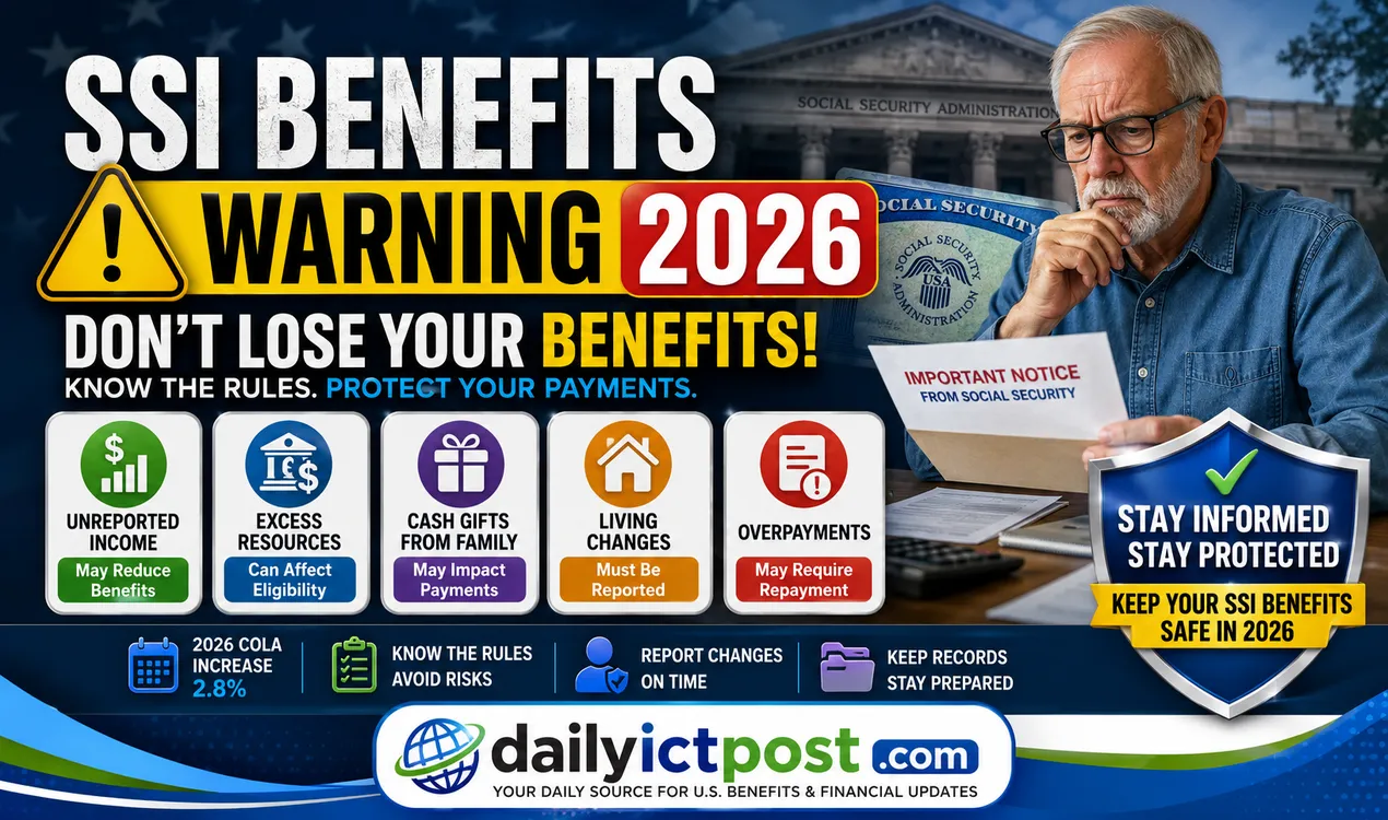 SSI Benefits Warning 2026: The Mistakes That Could Cost You Your Check