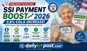 SSI Payment Boost 2026 (New SSI Increase, Eligibility & Payment Changes)